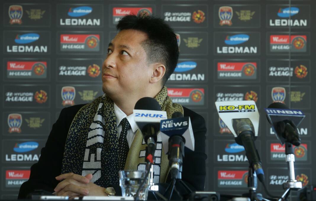 IN TALKS: Newcastle Jets owner Martin Lee has been trying to sell the club for the past 18 months. Picture: Marina Neil