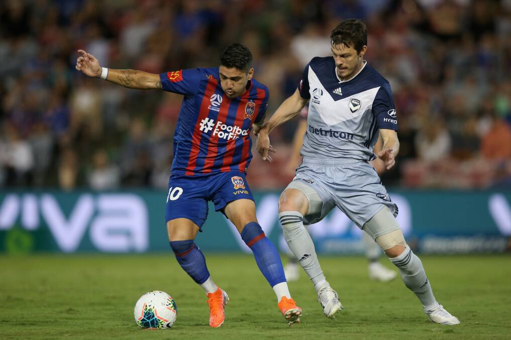ON BOARD: Melbourne Victory defender James Donachie has signed with the Jets. Picture: Getty Images