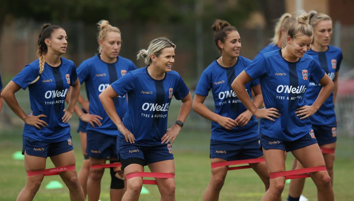SET FOR TAKE-OFF: The Jets open their W-League campaign away to Western Sydney on Saturday. Picture: Simone De Peak