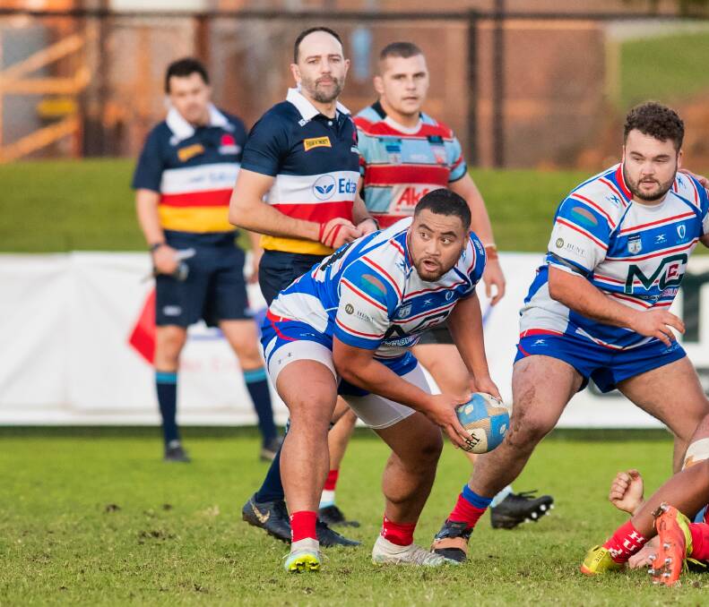 Former Tongan halfback Leon Fukofuka is among a host of new faces at the Hamilton Hawks. Picture by Stewart Hazell 