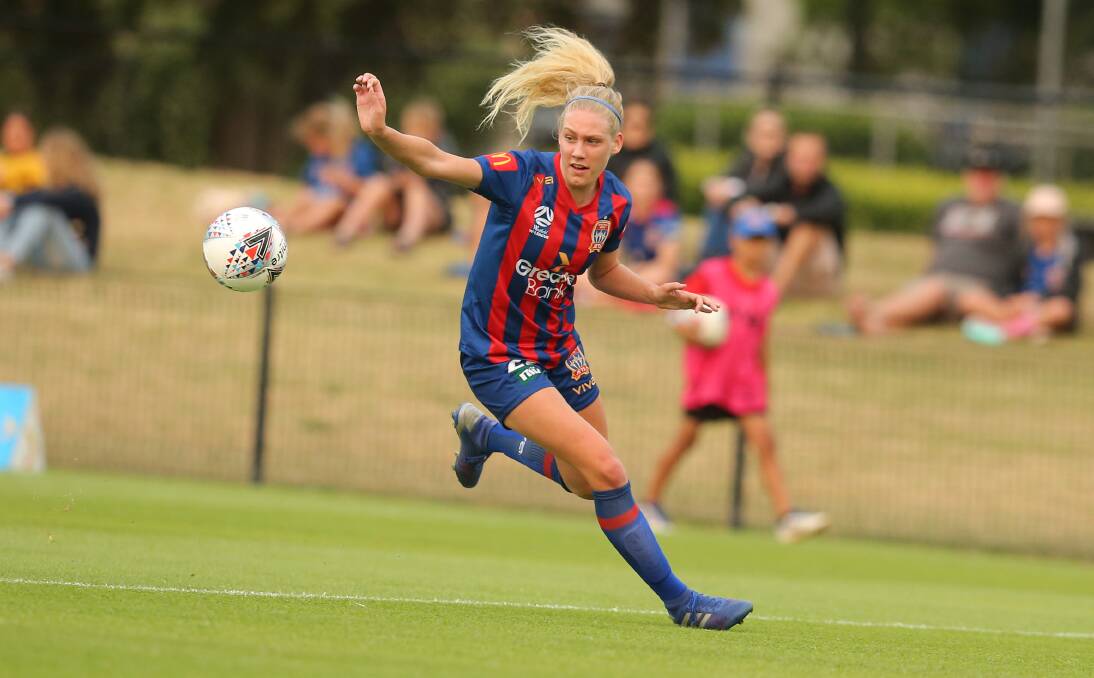 Teigan Collister in action for the Jets.