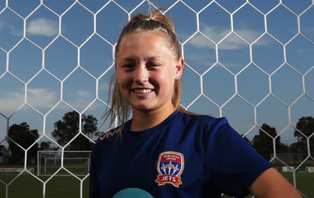 READY: Newcastle Jets player Libby Copus-Brown. 