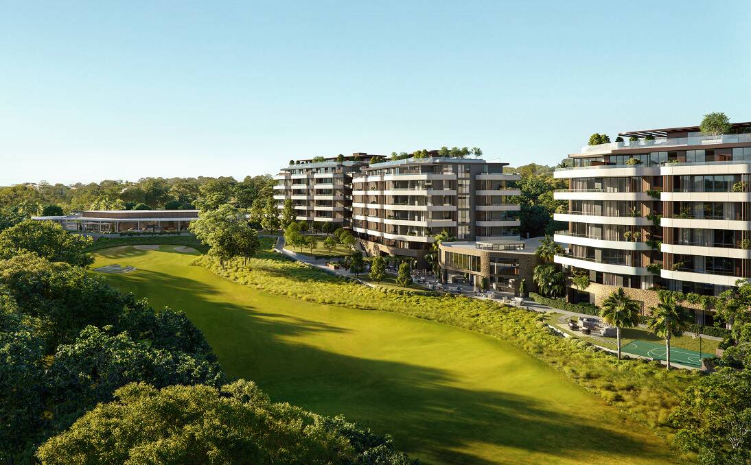 APPROVED: An artist's impression of the seniors apartments and clubhouse beside what will be Merewether's 18th hole.