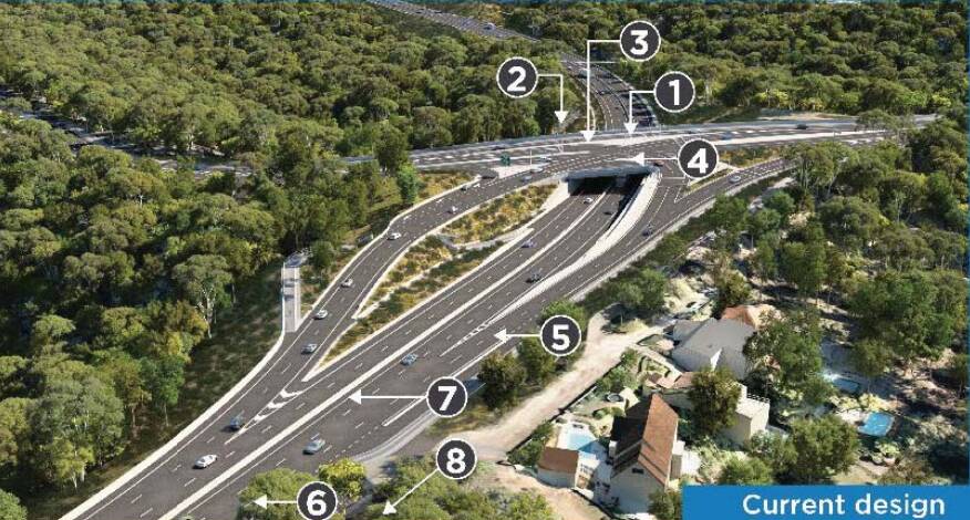 NEW DESIGN: An artist's impression of the McCaffrey Drive interchange looking north.