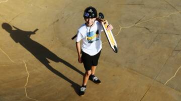 Year 10 student Johnny Moloney wants a skate park in Adamstown or Merewether. Picture by Peter Lorimer 