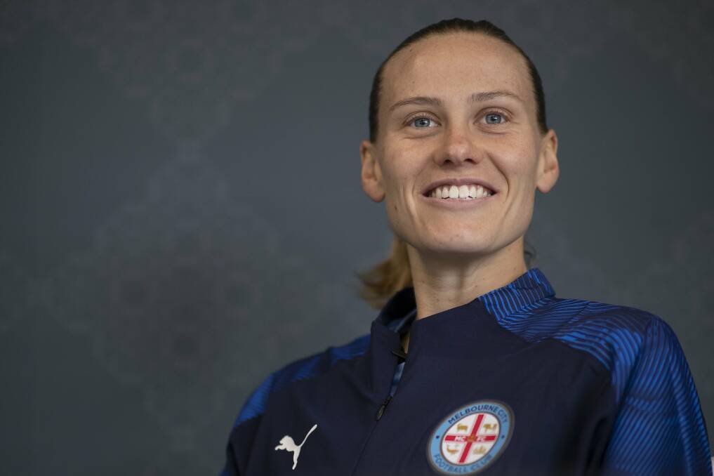 NEW LOOK: Newcastle's Emily van Egmond has signed with Melbourne City for the upcoming W-League season. Picture courtesy of Melbourne City