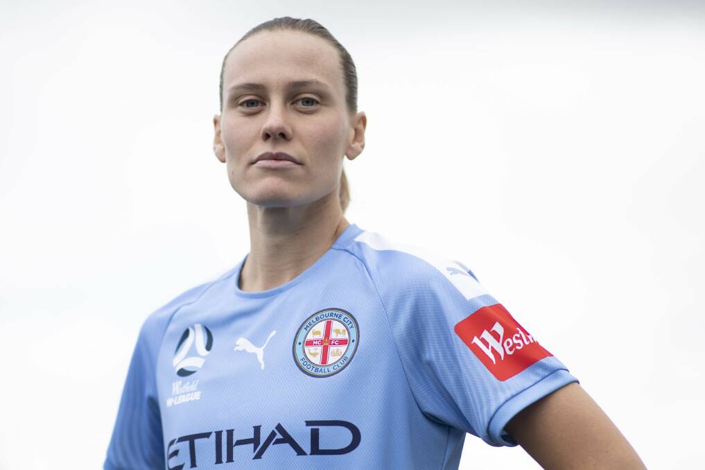 NEW LOOK: Newcastle's Emily van Egmond has signed with Melbourne City for the upcoming W-League season. Picture courtesy of Melbourne City
