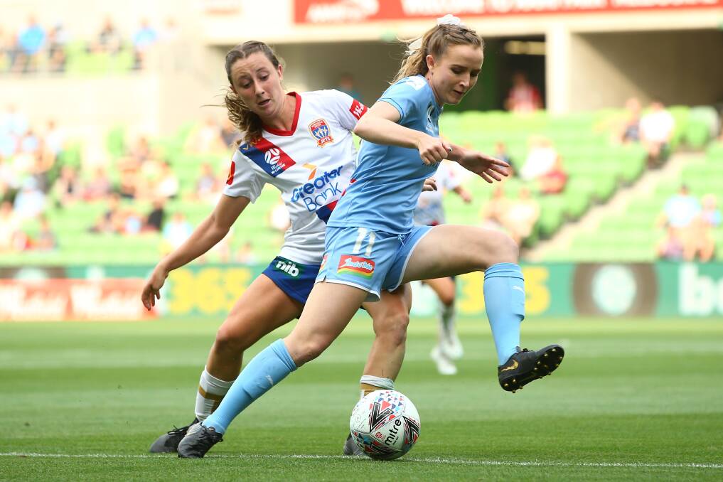ALL OR NOTHING: East Maitland's Rhali Dobson is set for her second W-League grand final appearance when Melbourne City play defending champions Sydney today. Picture: Getty Images