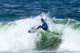 Philippa Anderson at Narrabeen on Thursday. Picture World Surf League