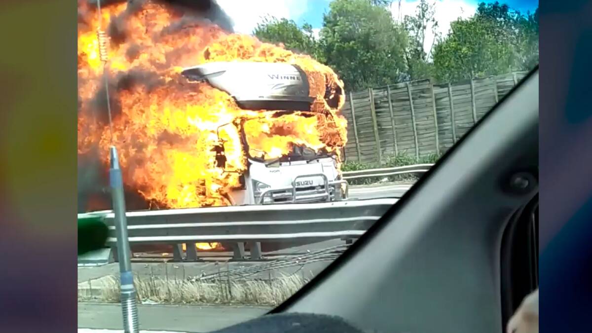 M1 motorhome fire affecting holiday traffic