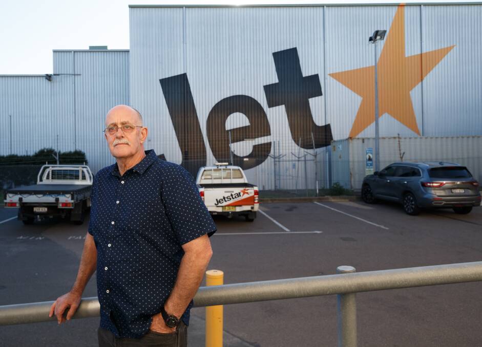 Jetstar employee Bob Toovey, a representative of the Australian Licensed Aircraft Engineers Association, said staff had received no assurances about redundancies or relocations during a phone hook-up with a senior manager on Thursday. Picture: Max Mason-Hubers