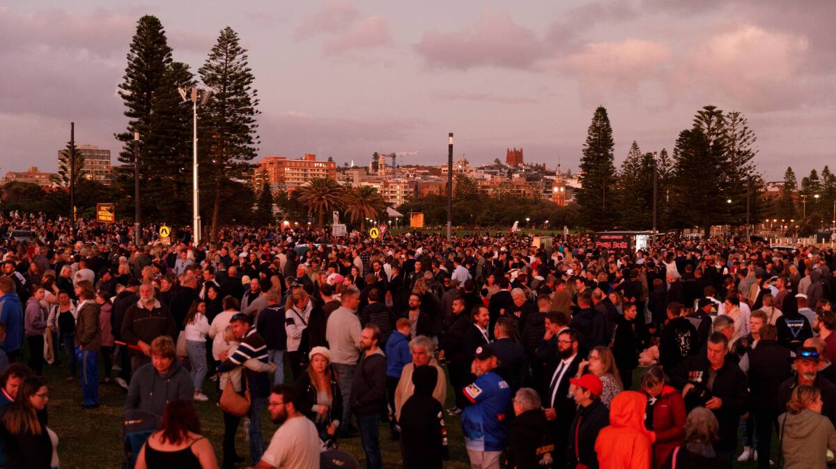 The dawn service in Newcastle in 2023. Picture by Max Mason-Hubers