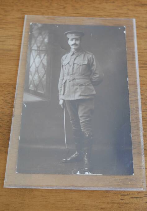 A postcard of Robert Mair. Picture by Ellouise Bailey 