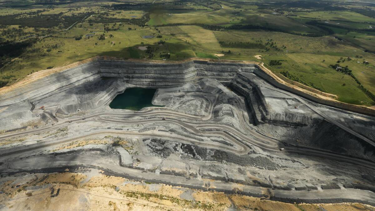 Coal mine at Glennies Creek - Aerial images of Hunter mines between Scone and Singleton, 2022. Picture: Jonathan Carroll.
