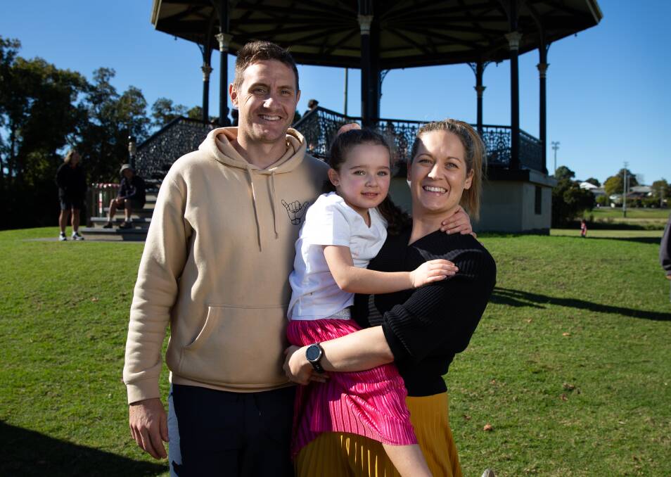 Drew Calabria and Elicia Grant moved Ivy's 6th birthday party to the park due to restrictions announced on Saturday.