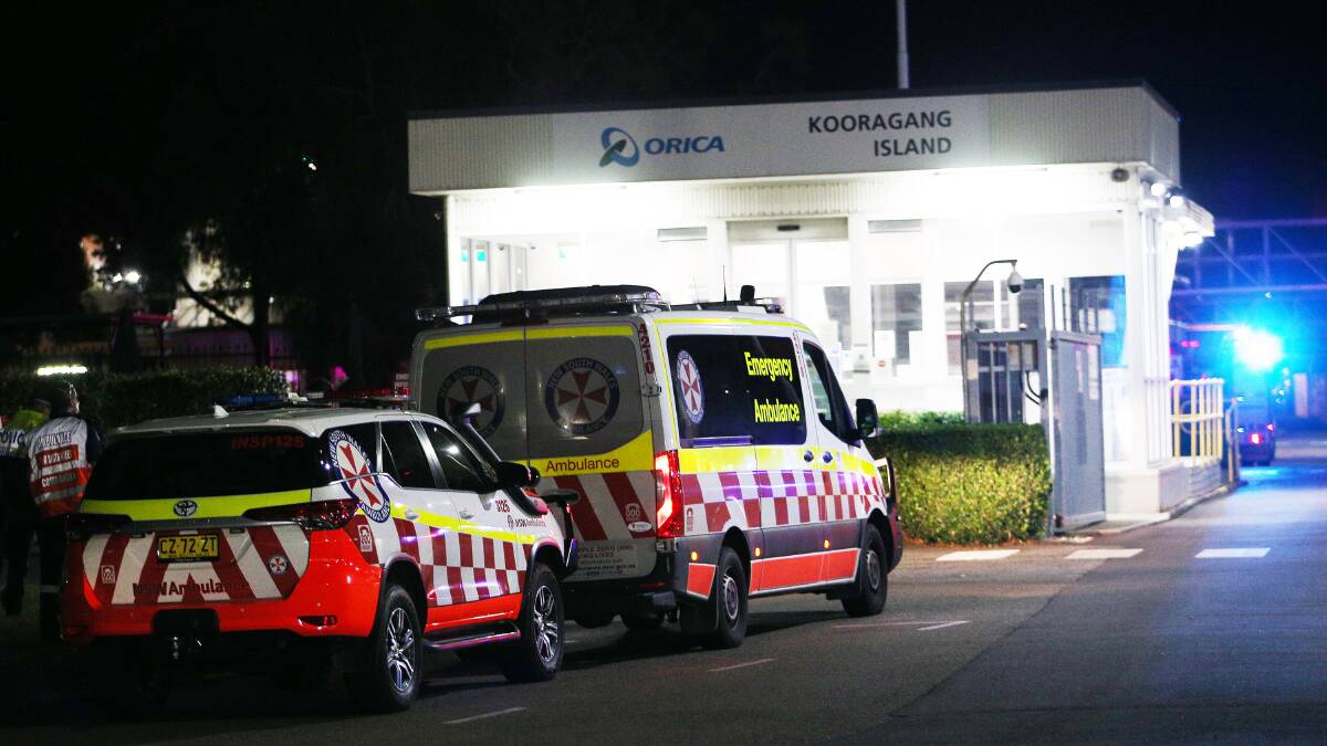Orica chemical stack fire contained