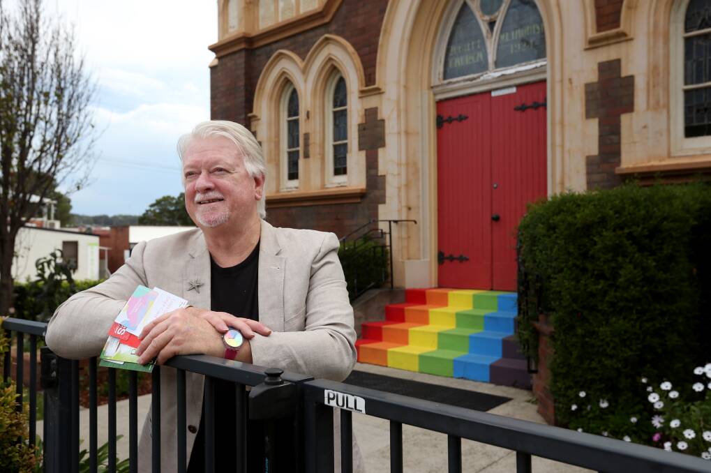 Rev Dr Rod Pattenden out the front of Adamstown Uniting Church, who has helped organise support for newly arrived Afghan families and refugees to the area. Picture: Simone De Peak