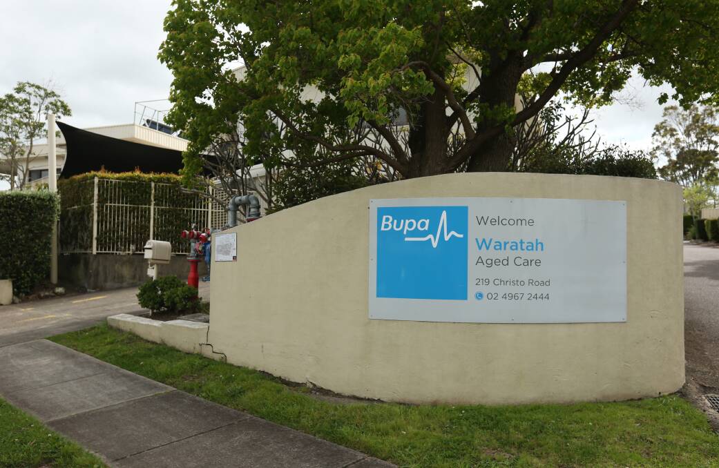 The Bupa aged care facility at Waratah listed on the Aged Care Quality and Safety Commission's most current non-compliance register. Picture by Simone De Peak.