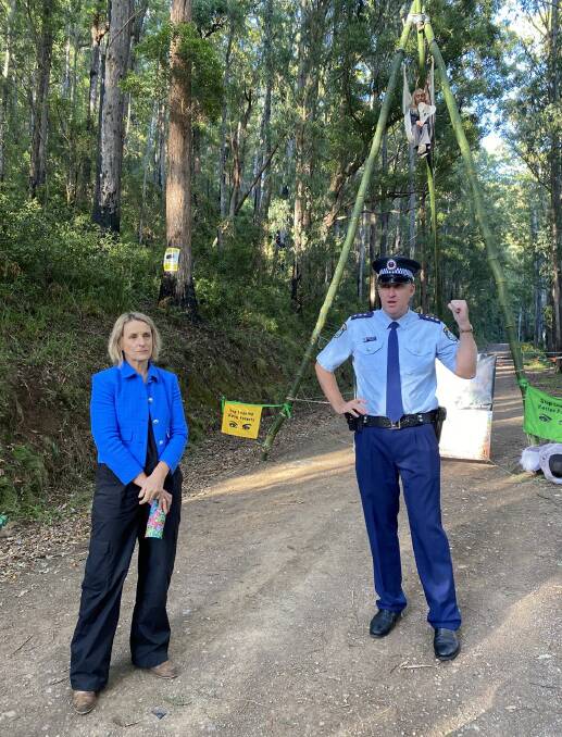 NSW Greens spokeswoman for Climate Change, Environment, Agriculture and Renewable Energy, Sue Higginson, at Bulga State Forest. 