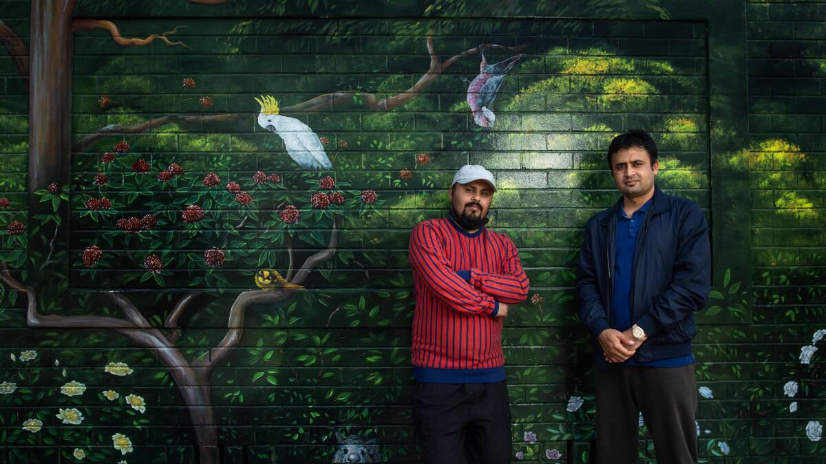 Fardin Rahmani and Sami Zakhil look forward to welcoming new arrivals to Newcastle's Afghan community. Picture: Marina Neil 