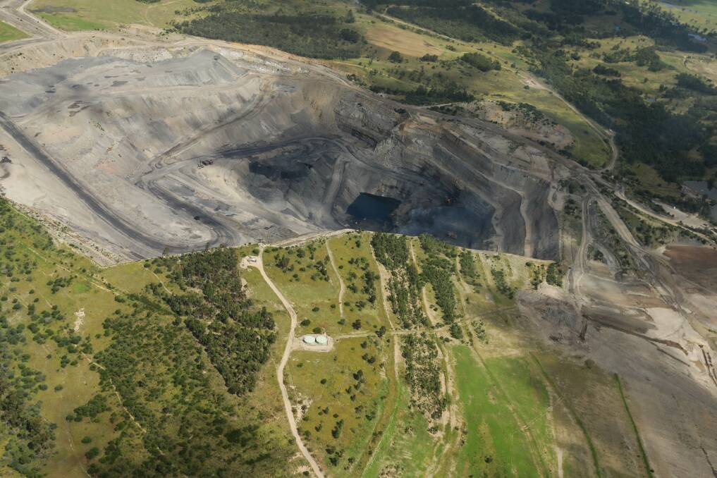 Muswellbrook Coal Co open cut mine, 2022. Picture: Jonathan Carroll.
