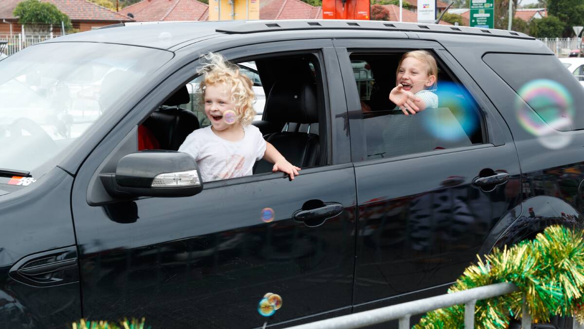 Xmas joy: Variety held their toy giveaway as a drive-thru event at McDonald Jones Stadium, Broadmeadow this year. Pictures: Max Mason-Hubers.