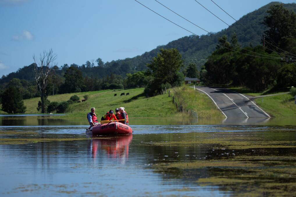 Floods hit the Hunter in early March, isolating a number of communities. File picture.