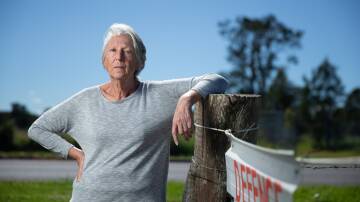 Living in limbo: Jenny Robinson is concerned about the lack of transparency and lack of certainty around her PFAS contaminated land in Williamtown. Picture: Marina Neil