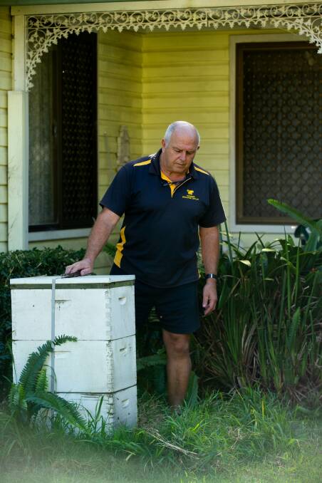All of Mr King's hives are in the 10km zone, outlined in the NSW government's emergency order on Sunday, and are to be destroyed. Picture: Jonathan Carroll