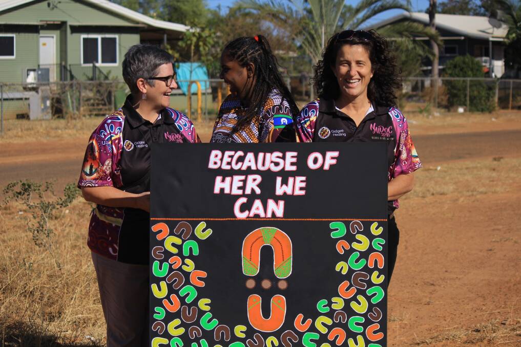 Lesley Salem AM, left, was awarded Australian Nurse Practitioner of the Year in 2015 after becoming the country's first Indigenous nurse practitioner in 2003.
