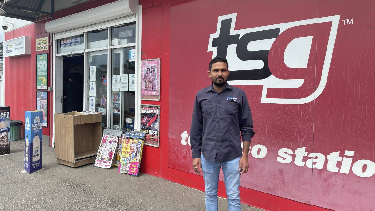 Government intervention: Owner of Southside Newspower Newsagency and Aah Pizza Bella Pizzeria, Rohit Mahajan, said his business is "100 per cent dependent on mining customers". Picture: Mathew Perry