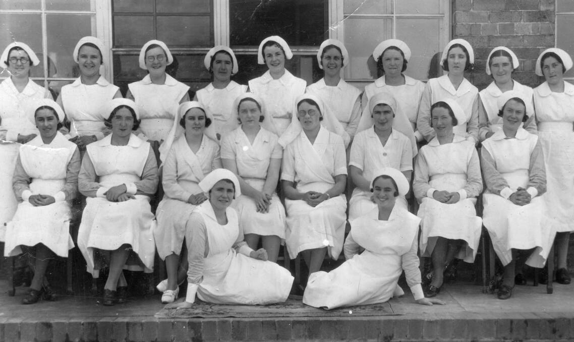 Small team: The Mater's full nursing staff pictured in 1933.