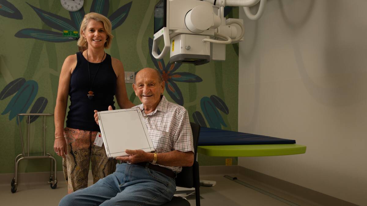 Veteran scanner: Long-serving radiographer, Barry Crich, says new Maitland Hospital is "absolutely amazing". Pictures: Marina Neil.