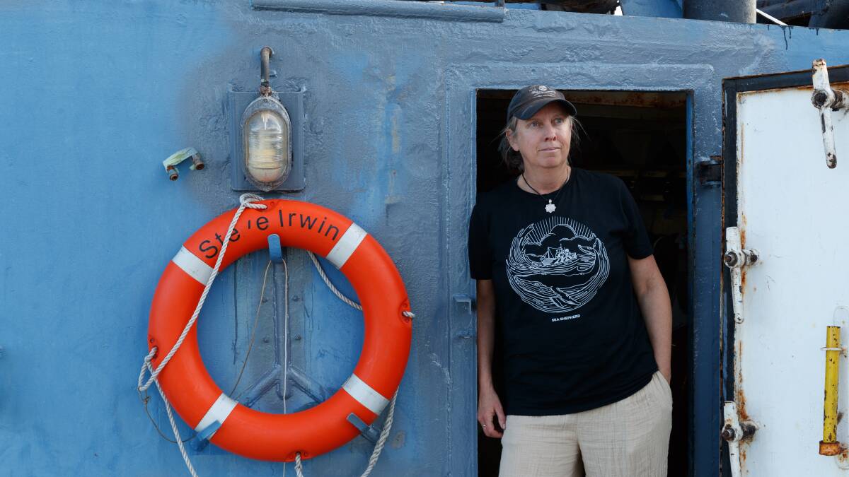 Scenes aboard the MV Steve Irwin. Pictures: Max Mason-Hubers