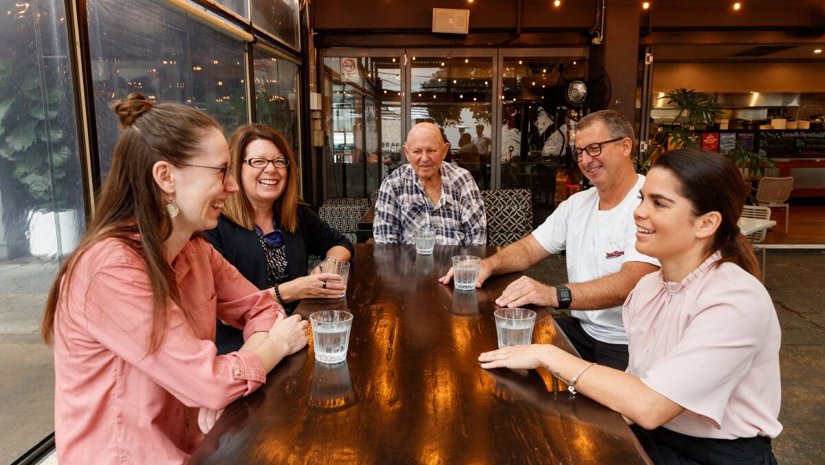Newcastle Herald's Pub Test Panel at the Clarendon Hotel. Picture: Max Mason-Hubers