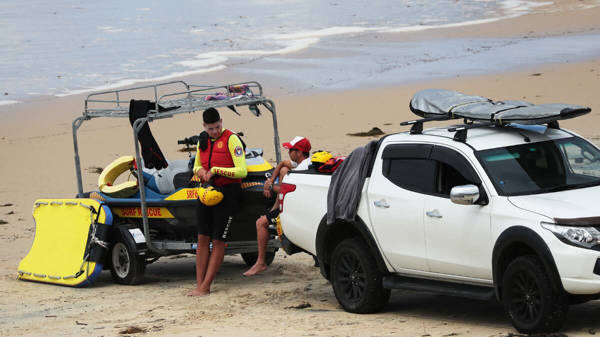 Members of Surf Life Saving Australia employed Jetskis to search for the man. Picture: Peter Lorimer