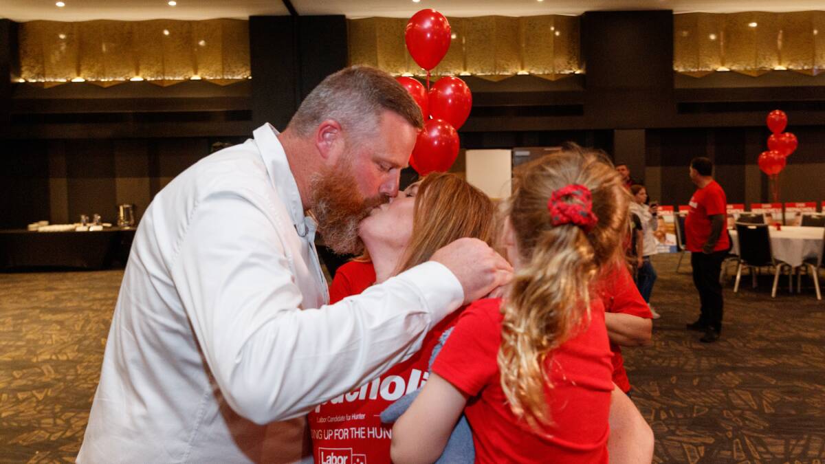 Labor candidate Dan Repacholi claims victory in the Hunter