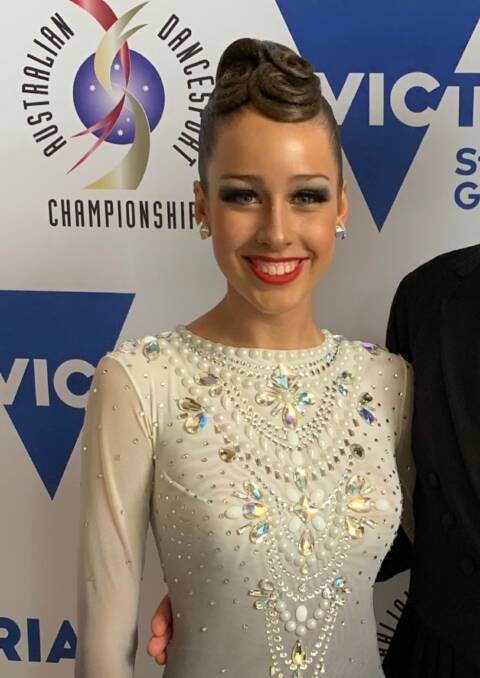CHAMPION: Abby was a champion Ballroom dancer before she was struck down by the sudden illness. Picture: Supplied