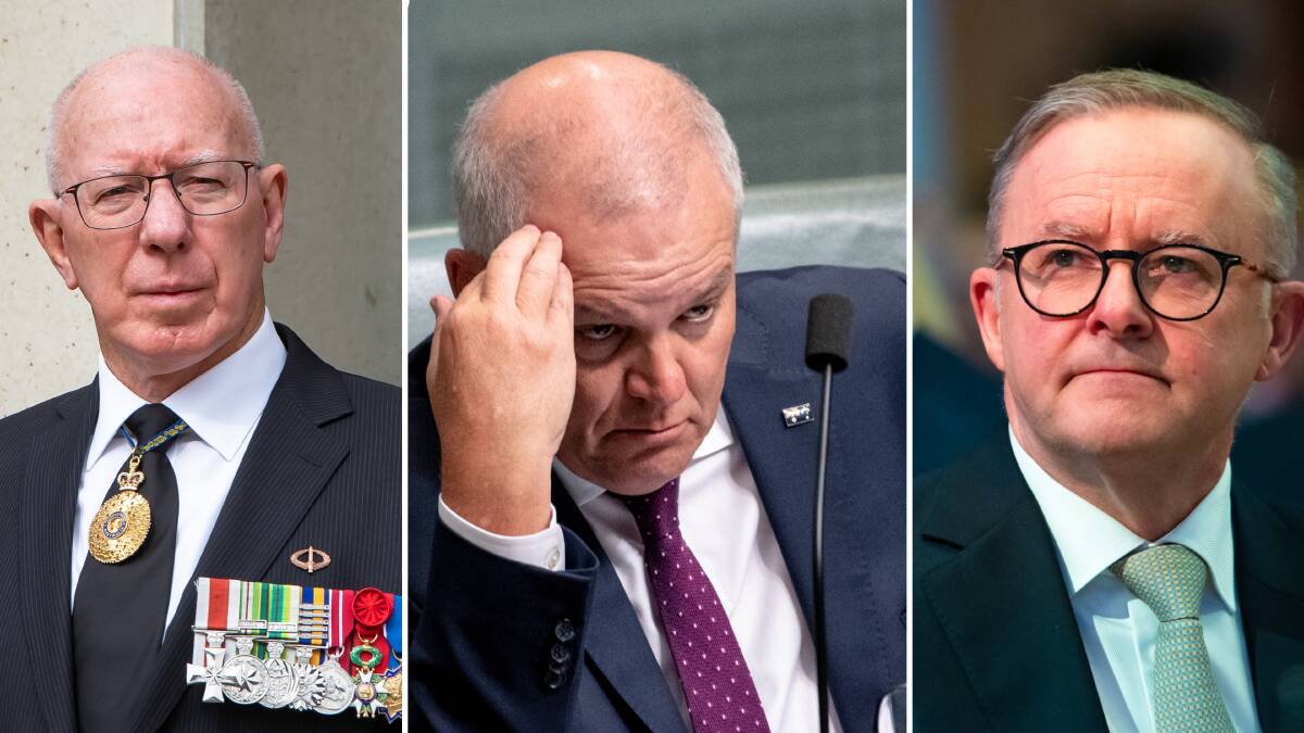 Governor-General David Hurley, former Prime Minister Scott Morrison and Prime Minister Anthony Albanese. File pictures 