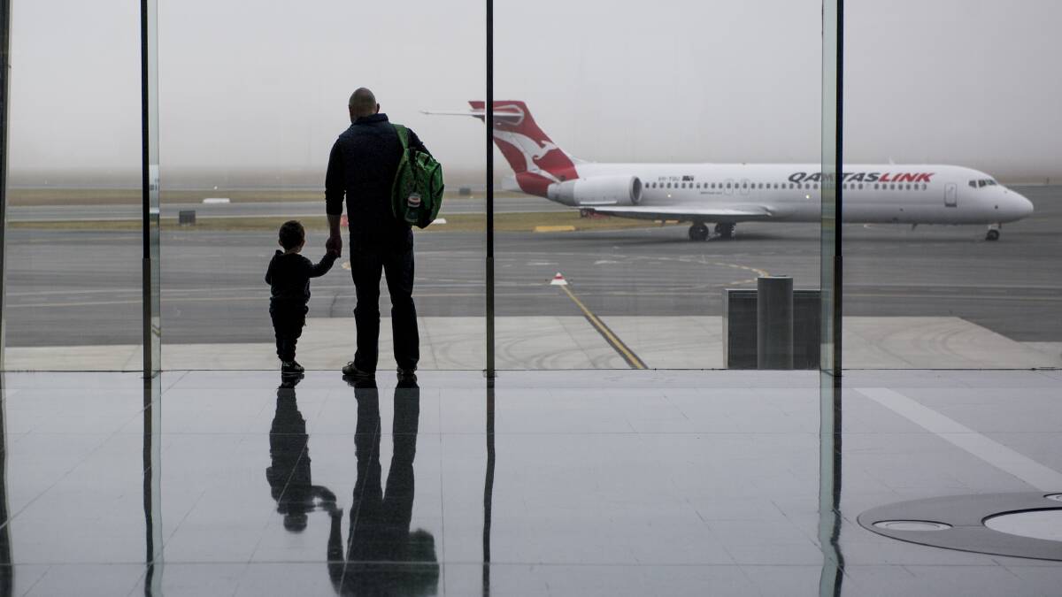 Australians desperate to return to international travel have tripled searches for flights on Qantas' website. Picture: Jay Cronan