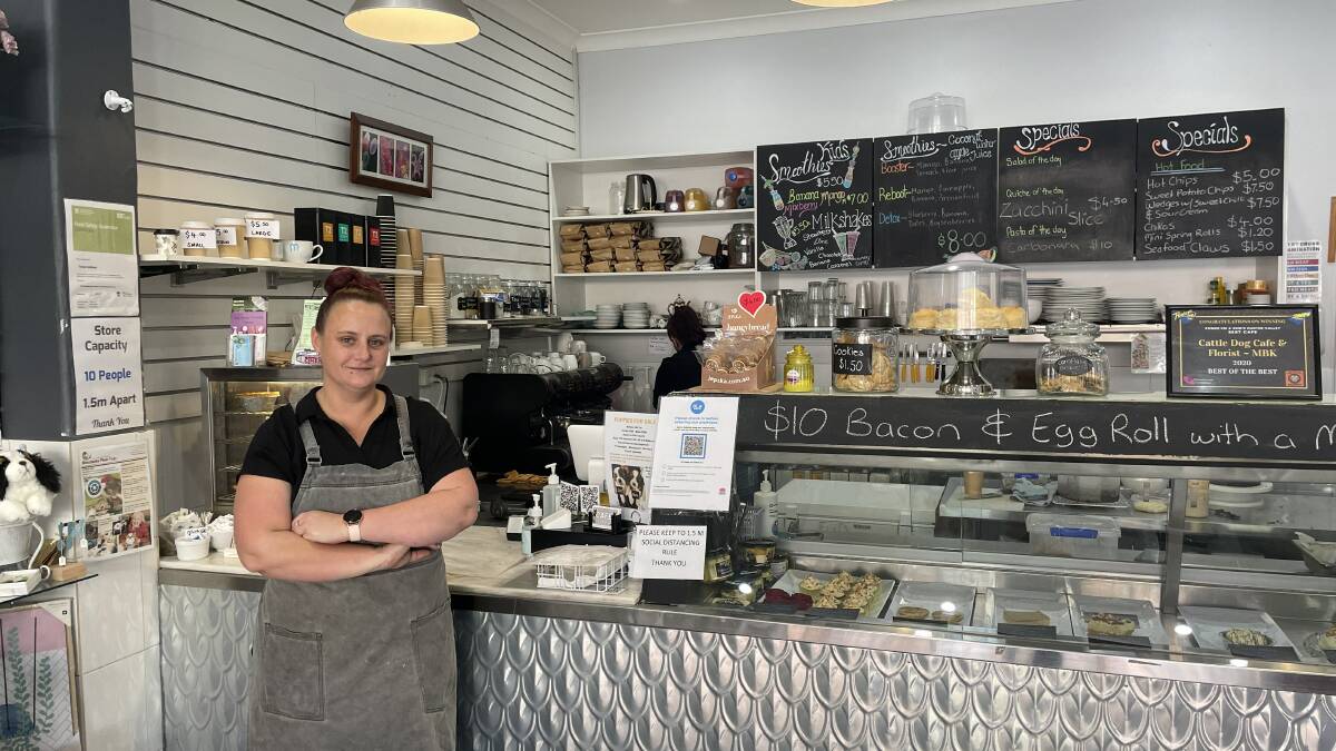 SURPRISED: Cattle Dog Cafe & Florist manager Krystal Garland was surprised at the announcement lockdown orders were to be lifted for Muswellbrook. Photo: Mathew Perry