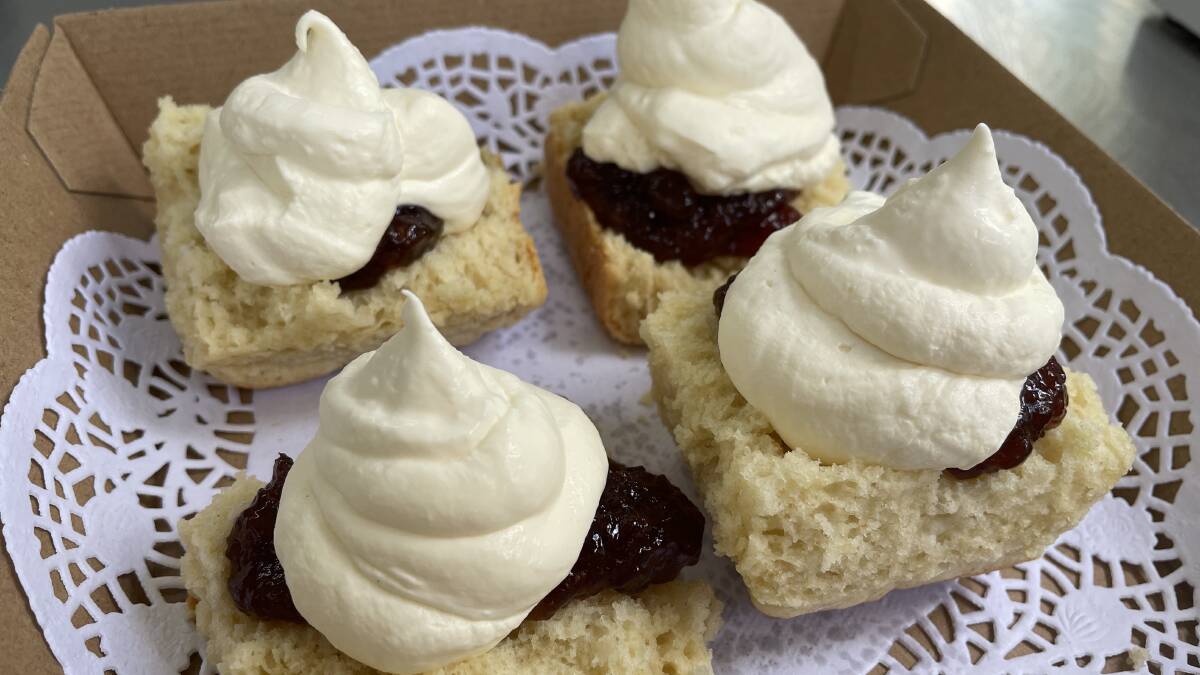 Delicious scones with jam and cream by The Scone Lady. Picture by Chloe Coleman