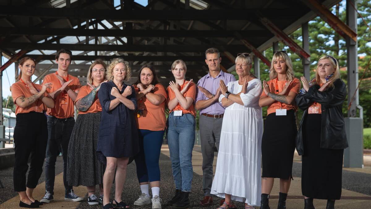 Break the bias: What Were You Wearing? volunteers with MPs Sharon Claydon, Tim Crakanthorp and aiming to break the bias on International Women's Day. Picture: Marina Neil