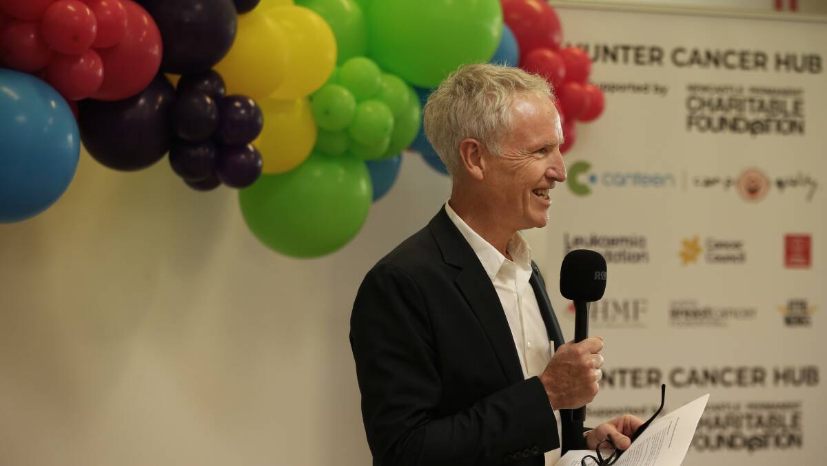 Founding partner: Canteen CEO Peter Orchard officially opened the Hunter Cancer Hub, alongside eight other cancer support organisations. Picture: Simone De Peak 