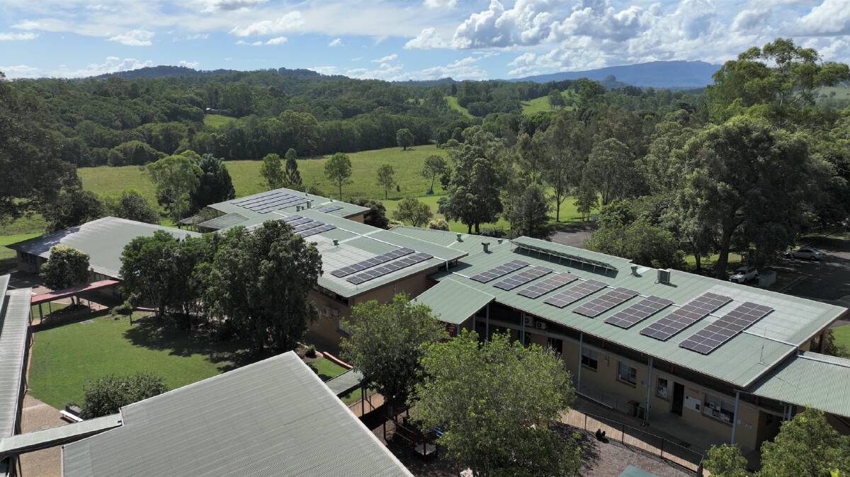 Leader: Hunter schools will follow the successful solar panel plan used at Nimbin Central School. Picture: Supplied