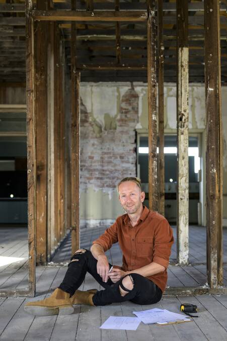 Tim Neve pictured inside the building which was completely gutted by the previous owner. Pictures by Atelier Photography.