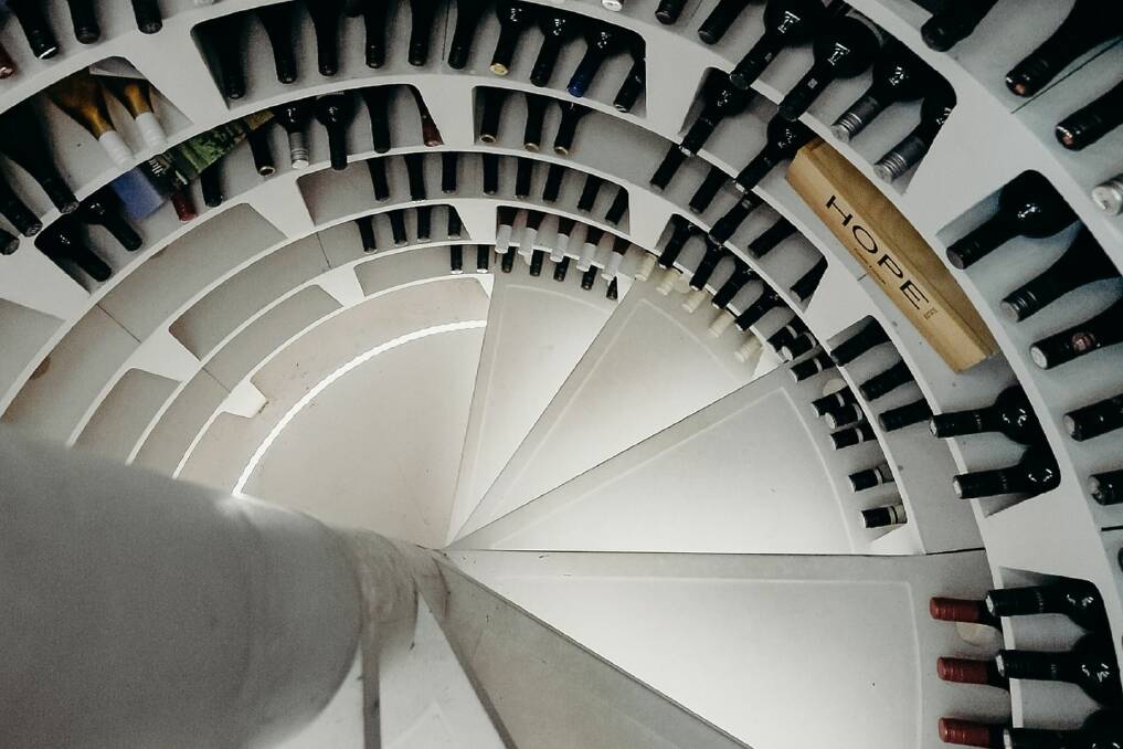 The spiral staircase wine cellar is built into the floor underneath the kitchen and dining room. Picture supplied