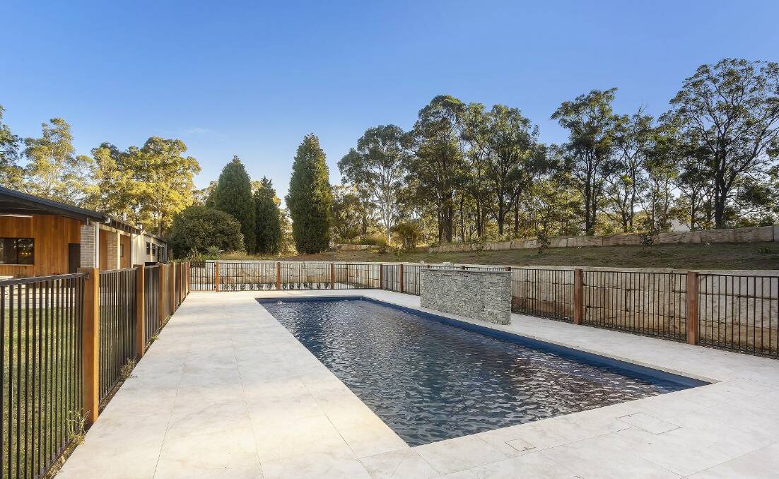 The 17-acre property includes a swimming pool. Picture supplied