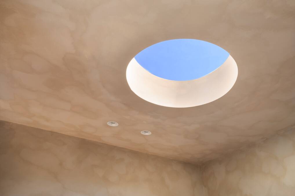 A circular skylight is a striking feature in one of the bathrooms. Picture supplied