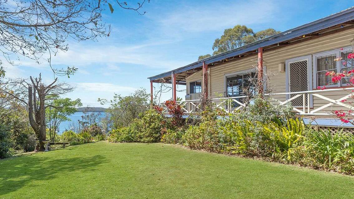 The elevated position of the home takes in panoramic views across Lake Macquarie. Picture supplied